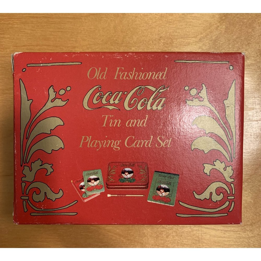 Coca Cola Collectible Playing Card Set & Tin